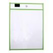 Erasable A4 PVC Transparent Red Document Bag, 21x30cm (Green) - 1