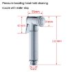 Chrome Multifunctional Women Washers Pressure with Water Stop Nozzle Set - 3