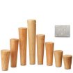 18cm Solid Wood Vertical Sofa Table Leg Cabinet Foot Chair Pad - 2
