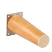Solid Wood Sofa Table Leg 20cm Tilt Style Furniture Chair Pad - 3