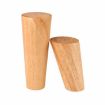 Solid Wood Sofa Table Leg 20cm Tilt Style Furniture Chair Pad - 4