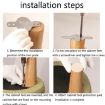 Solid Wood Sofa Table Leg 20cm Tilt Style Furniture Chair Pad - 6