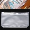 A7 PVC Zipper Storage Bag - 3 PCS Bill Bag Business Card Holder - 1