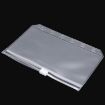 A7 PVC Zipper Storage Bag - 3 PCS Bill Bag Business Card Holder - 4