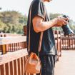 S.C.COTTON Waterproof Camera Lens Protection Bag, Size M, Gray - 7