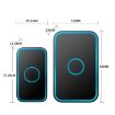 CACAZI A78 Long-Distance Wireless Doorbell, US Plug, Elegant Black - 3