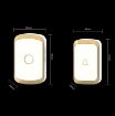 CACAZI A20 EU Plug Wireless Doorbell, Smart Home Digital Music, Black - 3