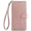 Redmi Note 14S 4G Rose Gold Tree & Deer Embossed Leather Case - 2