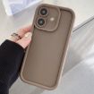 iPhone 16 Shockproof TPU Case - Frosted Coffee Frame, Precise Hole - 1
