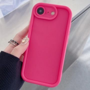 Shockproof Rose Red TPU Phone Case for iPhone SE 2022/2020/8/7 - 1
