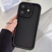iPhone 12 Shockproof TPU Case - Black Frosted Frame with Precise Holes - 1