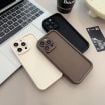 iPhone 12 Pro Max Shockproof TPU Case - Coffee Frosted Frame - 4