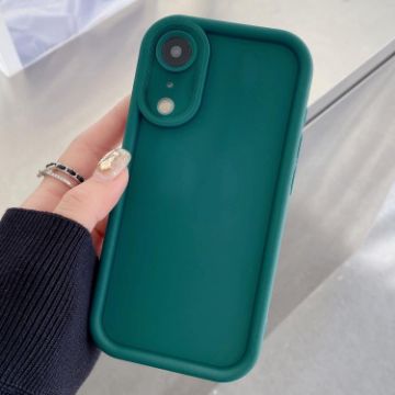 iPhone XR Shockproof TPU Case - Frosted Frame, Precise Hole, Deep Blue - 1