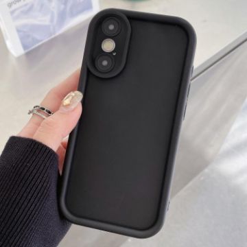 iPhone XS Max Shockproof TPU Case - Black Frosted Frame, Precise Hole - 1