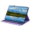 iPad Pro 13 2024 Love Hearts Embossed Leather Case - Purple - 4