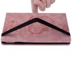 iPad Pro 13 2024 Pink Love Hearts Embossed Leather Tablet Case - 5