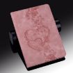 iPad Pro 13 2024 Pink Love Hearts Embossed Leather Tablet Case - 7