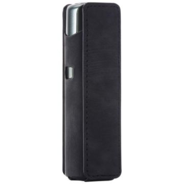 Lil Solid 3.0 Frosted Retro PU Leather Electronic Cigarette Case Black - 1