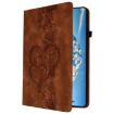Samsung Galaxy Tab A8 10.5 2021 Love Hearts Leather Case Brown - 2
