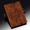 Samsung Galaxy Tab A8 10.5 2021 Love Hearts Leather Case Brown - 7
