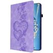 Samsung Galaxy Tab A8 10.5 2021 Love Hearts Leather Case - Purple - 2