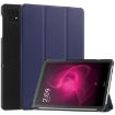 T-Mobile REVVL Tab 5G Leather Smart Case, Custer Texture, Dark Blue - 1