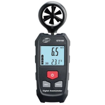 BENETECH GT8160 Handheld Anemometer for Wind Speed & Temperature Measurement - 1