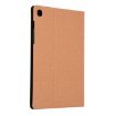 Samsung Galaxy Tab A7/T500 Gold Fabric Texture PU Leather Case Holder - 3