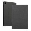 Samsung Galaxy Tab A7/T500 Black Fabric Texture Flip PU Leather Case - 1