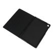 Samsung Galaxy Tab A7/T500 Black Fabric Texture Flip PU Leather Case - 7