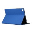 Samsung Galaxy Tab A7/T500 Blue Fabric Texture PU Leather Case with Holder - 5