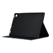 Samsung Galaxy Tab A7/T500 Blue Fabric Texture PU Leather Case with Holder - 6