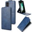 Infinix GT 30 Pro Blue Magnetic Vertical Flip Leather Phone Case - 1