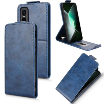 Infinix GT 30 Pro Blue Magnetic Vertical Flip Leather Phone Case - 1