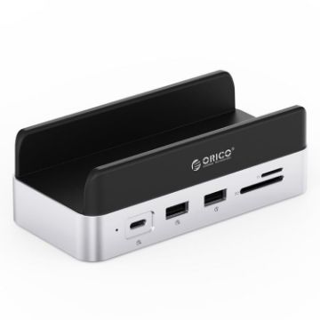 ORICO VS10 Mini Dock Holder for Mac Mini 2024, Silver, No Memory - 1