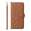 Fossibot S3 Pro Leather Phone Case with 6-Card Slots & Wrist Strap Brown - 2