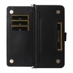 OPPO A5x 5G/4G Leather Phone Case with 6-Card Slots & Wrist Strap (Black) - 5