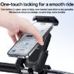 Yesido C331 Bicycle Phone Holder, 360 Adjustment, Mechanical Lock, Black - 6