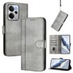 Realme 14 5G/14T 5G Retro Leather Phone Case - Grey, Global Line Splicing - 1