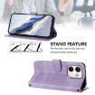OPPO A5x 5G/4G Retro Leather Phone Case, Purple - Global Line Splicing - 3