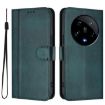 Xiaomi 14 Ultra 5G Retro Leather Phone Case - Dark Green Splicing Buckle - 2