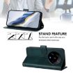 Xiaomi 14 Ultra 5G Retro Leather Phone Case - Dark Green Splicing Buckle - 3