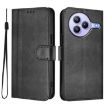 Xiaomi Civi 5 Pro 5G Retro Leather Phone Case - Black Splicing Buckle - 2