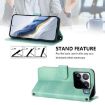 Xiaomi 15S Pro 5G Retro Leather Phone Case, Mint, Line Splicing Buckle - 3