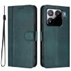 Xiaomi 15S Pro 5G Retro Leather Phone Case, Dark Green, Line Splicing - 2