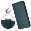 Xiaomi 15S Pro 5G Retro Leather Phone Case, Dark Green, Line Splicing - 5