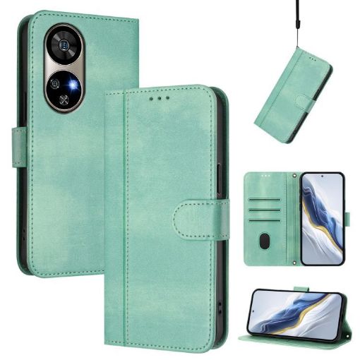 Ulefone Note 17 Pro Retro Leather Phone Case - Mint Green - 1
