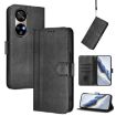 Ulefone Note 17 Pro Retro Leather Phone Case - Black, Line Splicing Buckle - 1
