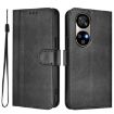 Ulefone Note 17 Pro Retro Leather Phone Case - Black, Line Splicing Buckle - 2
