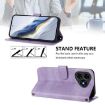 Ulefone Note 19 Retro Leather Phone Case, Purple, Line Splicing Buckle - 4